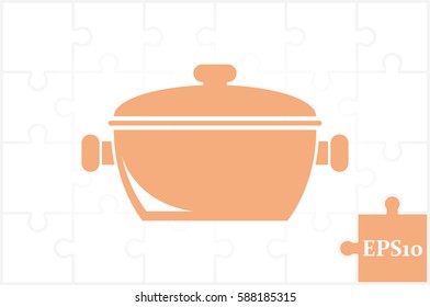 saucepan icon vector illustration
