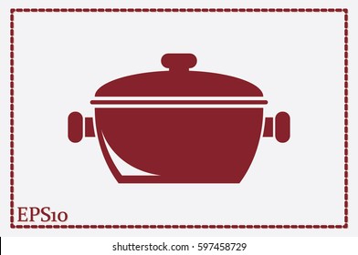 saucepan icon vector illustration
