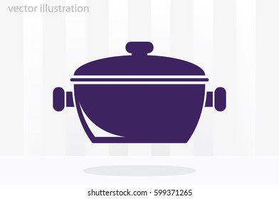 saucepan icon vector illustration