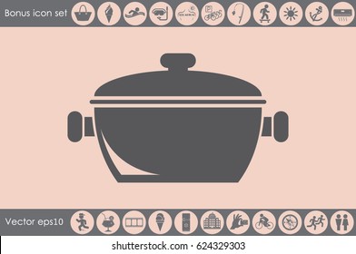 saucepan icon vector illustration