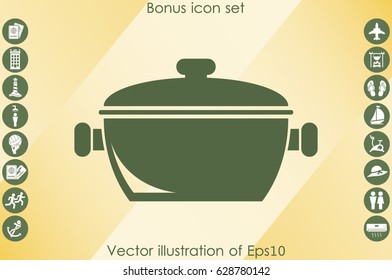 saucepan icon vector illustration