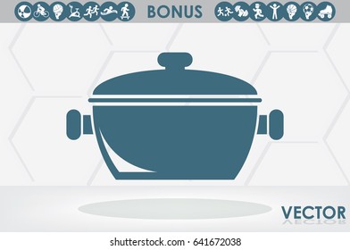 saucepan icon vector illustration
