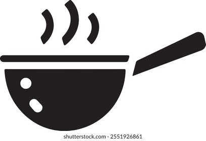 Saucepan icon vector on white background, Saucepan icon