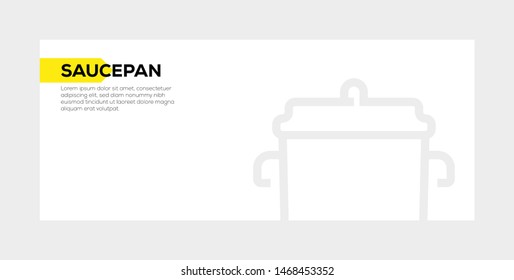 SAUCEPAN AND ILLUSTRATION ICON CONCEPT