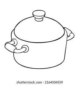 ilustración vectorial de línea de saucea, aislada en fondo blanco, vista superior