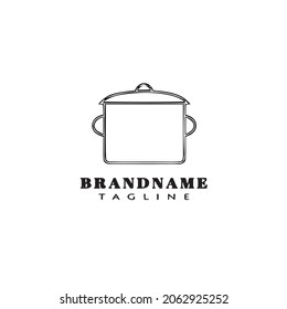 plantilla de diseño de iconos con logotipo de saucepa ilustración moderna