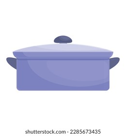Saucepan pot icon cartoon vector. Kitchen cook. Dish cook
