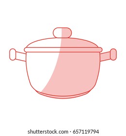 saucepan shadow illustration