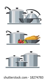 saucepan and teapot