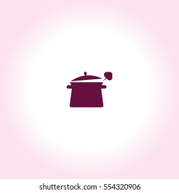 Saucepan Vector Icon.
