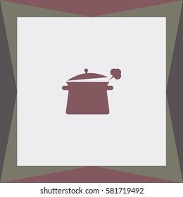 Saucepan Vector Icon.