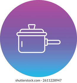 Saucepan vector icon. Can be used for printing, mobile and web applications.