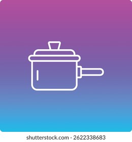 Icono de Vector de la cacerola. Se puede utilizar para aplicaciones de impresión, móviles y de Web.