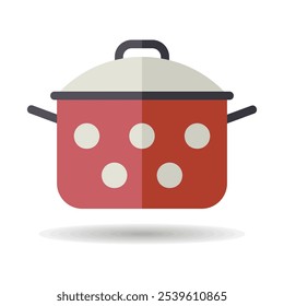 Saucepan vector icon. Cooking pot or pan sign. Graph symbol for cooking web site design, logo, app, UI