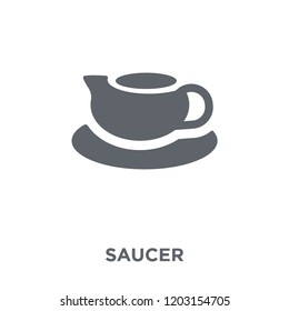 saucer icon. saucer design concept from Kitchen collection. Simple element vector illustration on white background.