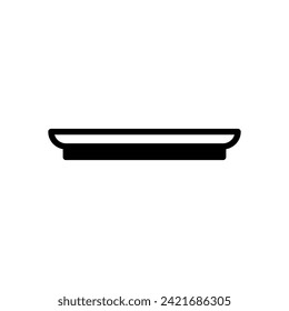 saucer icon symbol vector template