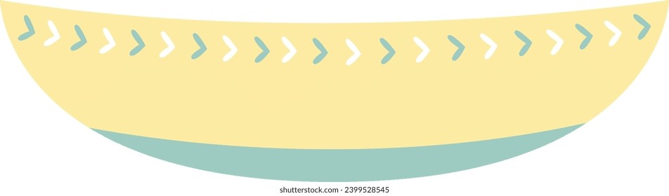 Saucer With Indian Decor Vector Illustration