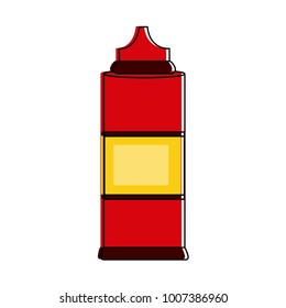 Sauces bottle isolated