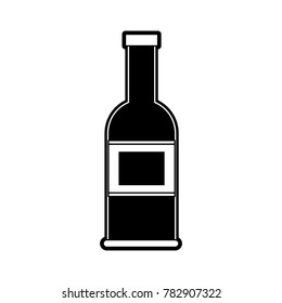 Sauces bottle isolated
