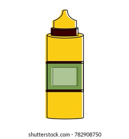 Sauces bottle isolated