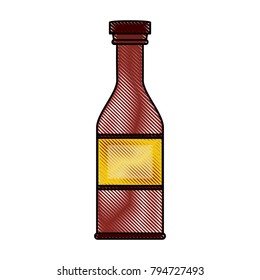 Sauces bottle isolated
