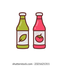 Sauces icon in vector. Illustration