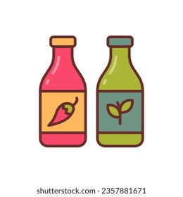 Sauces icon in vector. Illustration