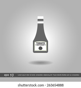 sauces icon vector illustration eps10 on grey background