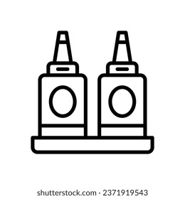 icono de línea salsas. icono vector para tu sitio web, móvil, presentación y diseño de logotipo.