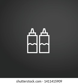 Sauces vector icon. Sauces concept stroke symbol design. Thin graphic elements vector illustration, outline pattern for your web site design, logo, UI. EPS 10.
