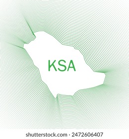 saudi arabia amazing green map