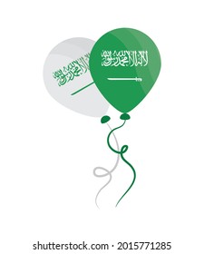 Arabische Saudi-Arabien-Ballonflagge einzeln