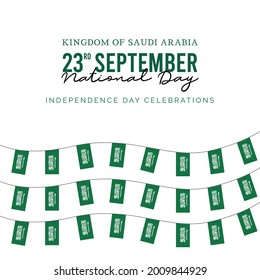 saudi arabia banner template. national day celebrations. saudi arabia flag.