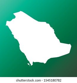 Saudi Arabia colorful vector map silhouette