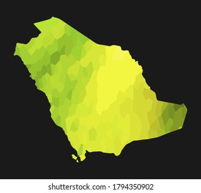  Saudi-Arabien bunter Vektorgrafik-Silhouette