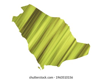  Saudi Arabia colorful vector map silhouette
