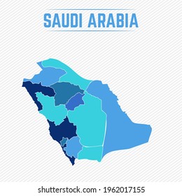 Saudi Arabia Detailed Map With Regions