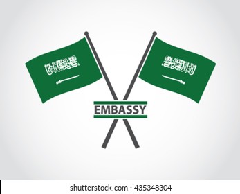Saudi Arabia Emblem Embassy