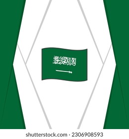 Saudi Arabia Flag Abstract Background Design Template. Saudi Arabia Independence Day Banner Social Media Post. Saudi Arabia Background