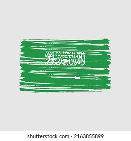 Saudi Arabia Flag Brush. National Flag