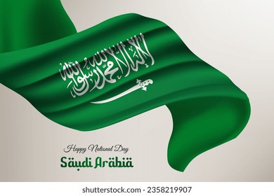 saudi arabia flag green vector happy national day