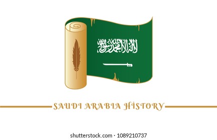 Saudi Arabia flag and Saudi Arabia history