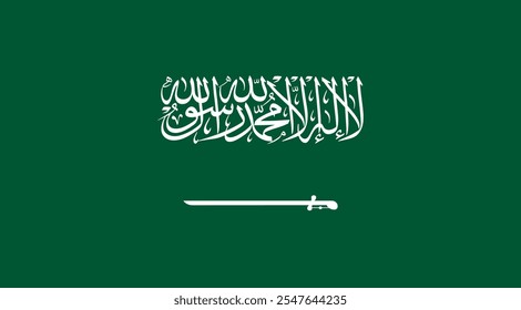 Saudi Arabia Flag Illustration Premium Quality High Resolution 300DPI