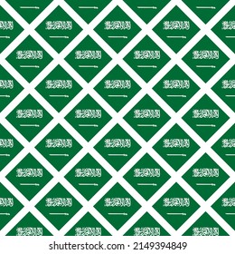 saudi arabia flag pattern. abstract background. vector illustration