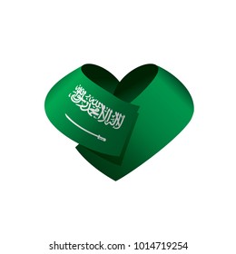 Saudi Arabia flag, vector illustration