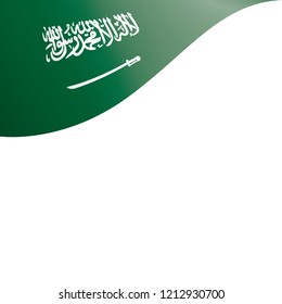 Saudi Arabia flag, vector illustration on a white background