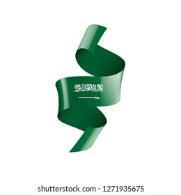 Saudi Arabia flag, vector illustration on a white background
