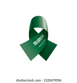 Saudi Arabia flag, vector illustration on a white background