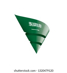 Saudi Arabia flag, vector illustration on a white background