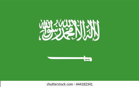 Saudi Arabia flag vector illustration eps 10.